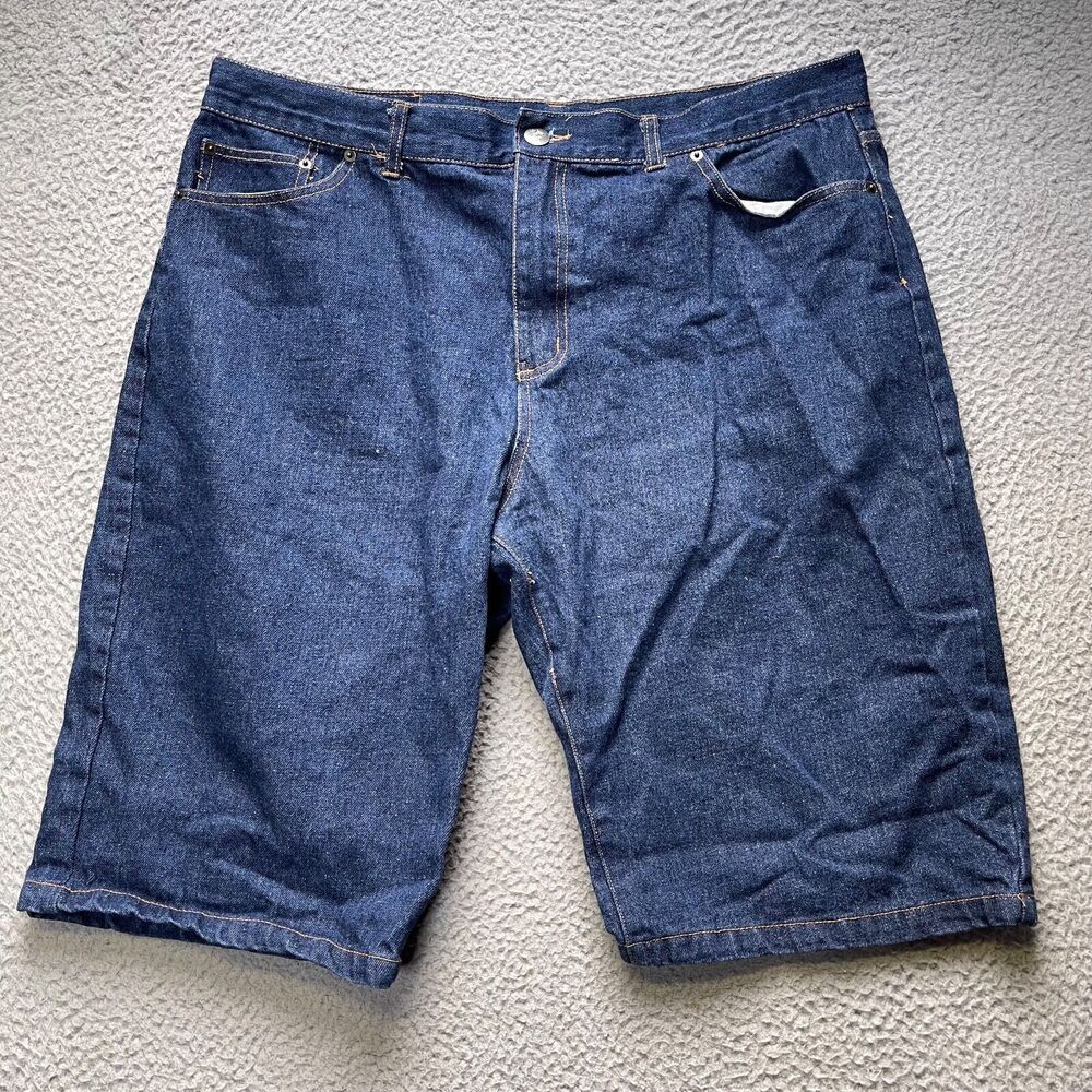 Lime Tree Jean Shorts Mens Size 42 Blue Denim